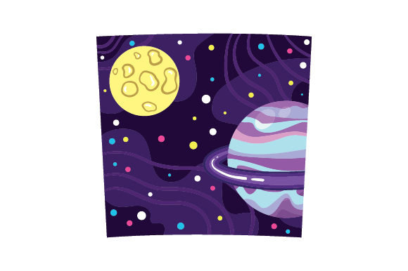 30oz Galaxy-themed Tumbler Wrap — Crafts & Cups Amp