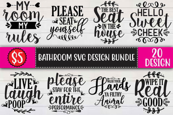 Bathroom SVG Design Bundle: Practical Bundles for Local Branding