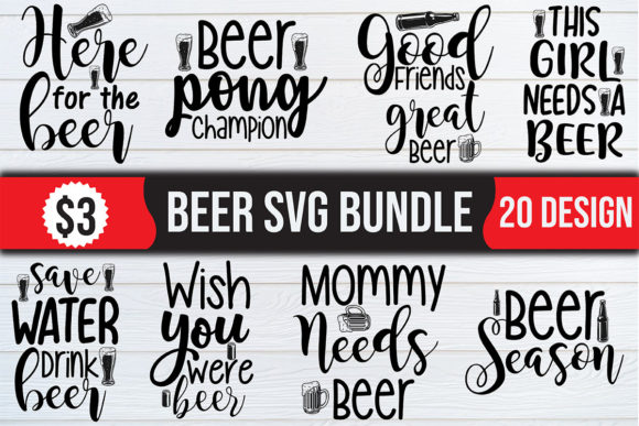 Beer SVG Bundle: Design Bundles for Craft & Commercial Use