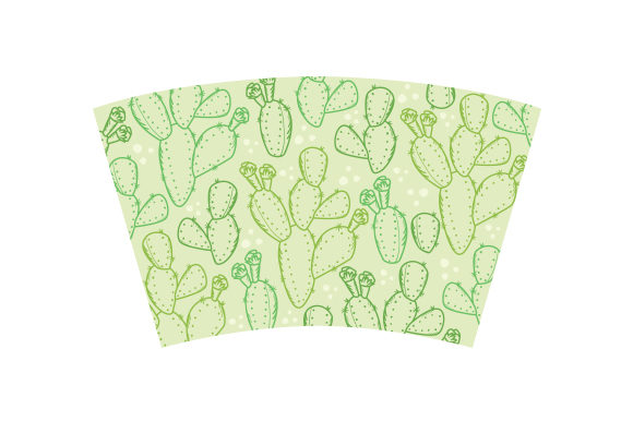 Cactus Print Hot Cup Wrap: Crafts & Designs Amp