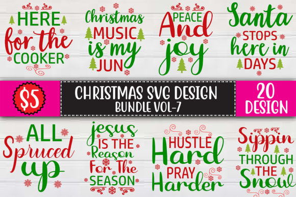 Christmas SVG Design Bundle Vol-7
