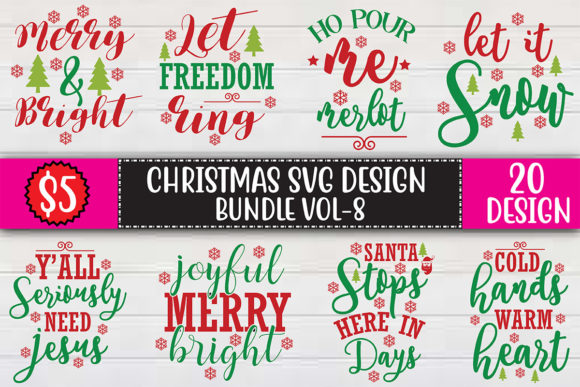 Christmas SVG Design Bundle Vol-8: Premium Bundles for Publishers
