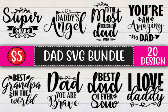 Dad SVG Bundle for Creative Projects