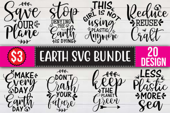 Earth SVG Bundle: Design Bundles for Real Publishing