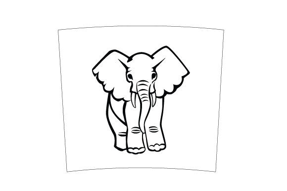 Elephant Skinny Tumbler Wrap Crafts & Cups Amp