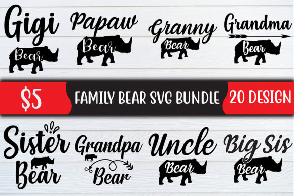 Family Bear SVG Bundle