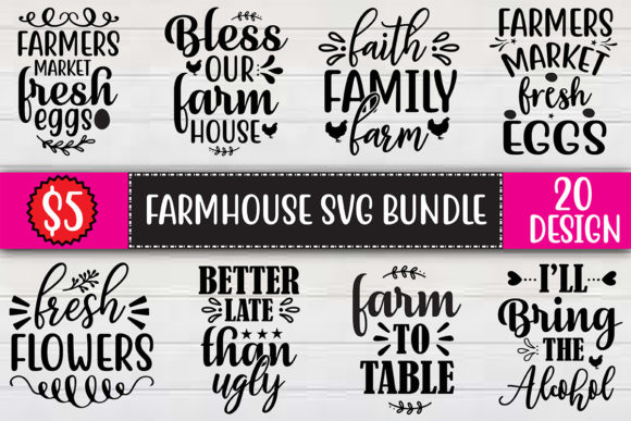 Farmhouse SVG Bundles for Real Publishing Work