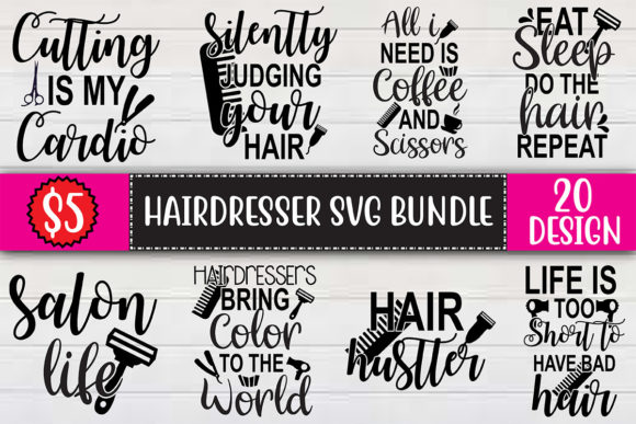 Hairdresser SVG Bundle: Practical Brand Assets for Local Businesses