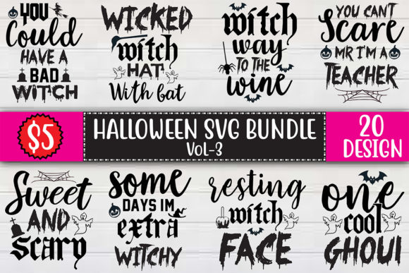 Halloween SVG Bundle Vol-3 Bundles