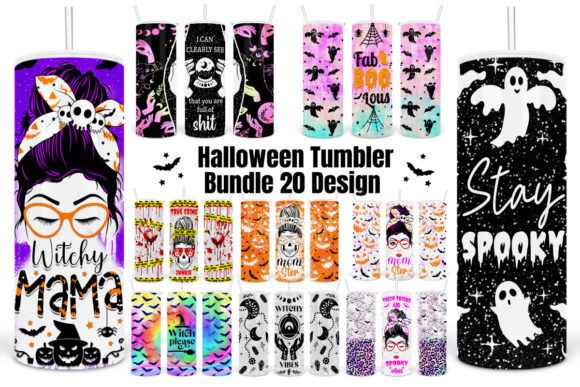 Halloween Tumbler Sublimation Bundles