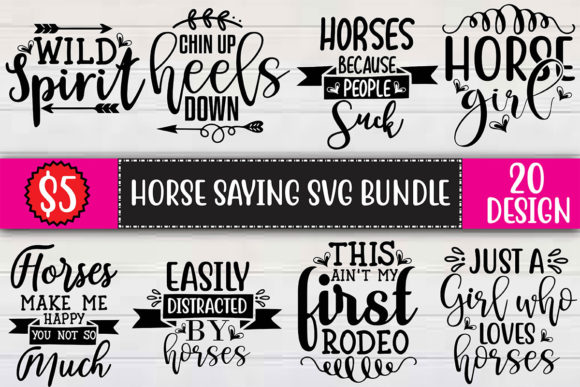 Horse Saying SVG Bundle
