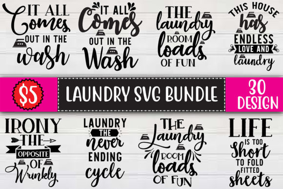 Laundry SVG Bundle: Practical Bundles for Crafters