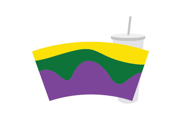 New Orleans Themed Tumbler Wrap for Crafts & Cups Amp