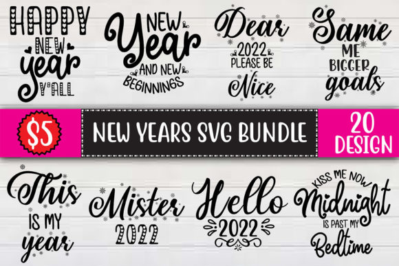 New Years SVG Bundle