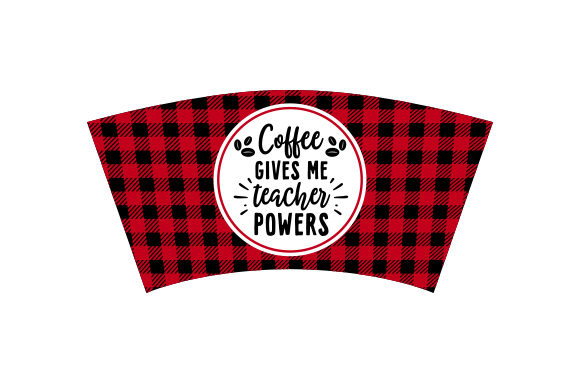 Plaid Tumbler Wrap: Teacher Powers Crafts & School Amp
