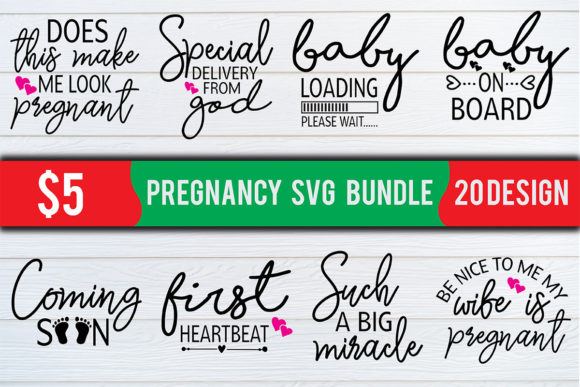 Pregnancy SVG Bundle: Design Bundles for Brand Builders