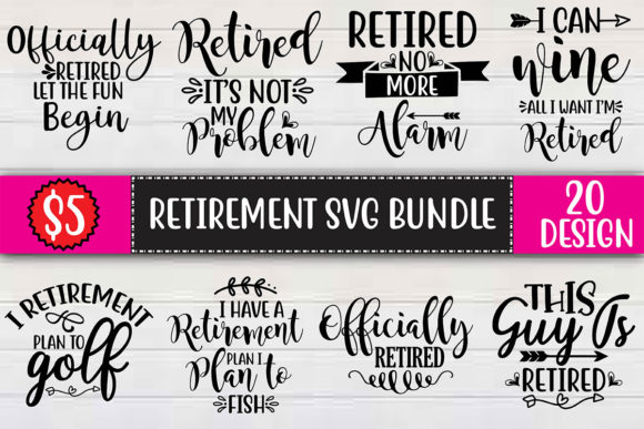 Retirement SVG Bundle Review