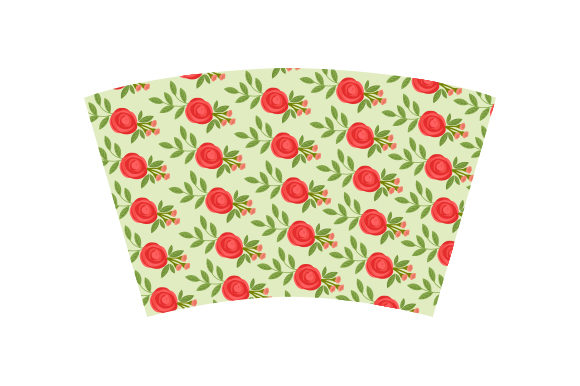 Rose Print Cup Wrap for Crafts & Cups Amp