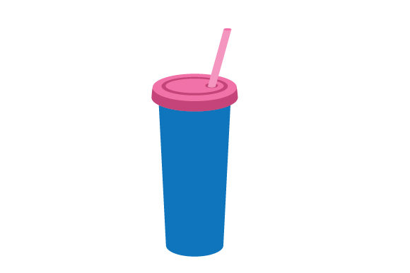 Simple Tumbler with Straw Crafts Cups Amp