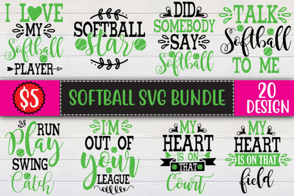 Softball SVG Bundle