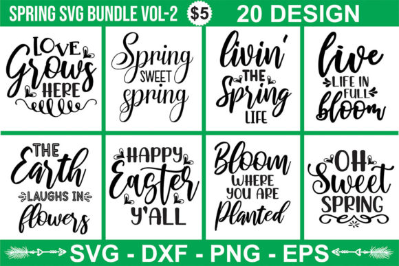 Spring SVG Bundle Vol-2: Fresh Bundles for Editorial Design