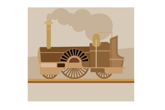 Steampunk Train Tumbler Wrap for Crafts & Cups Amp