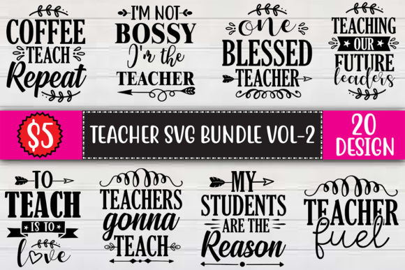 Teacher SVG Bundle Vol-2