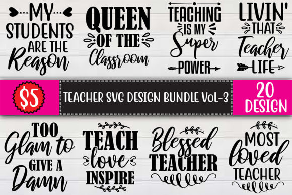 Teacher SVG Design Bundle Vol.3 Bundles