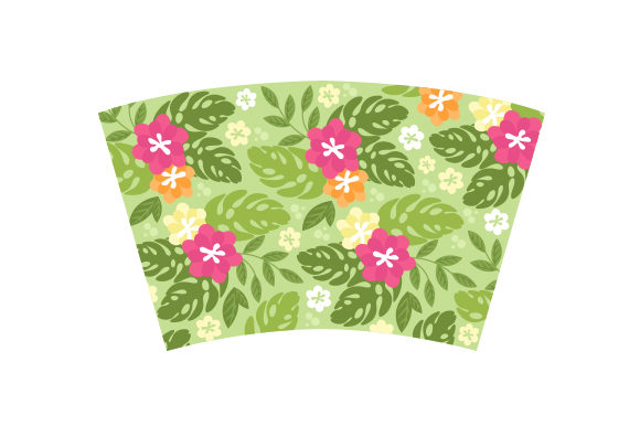Tropical Leaf Hot Cup Wrap Crafts