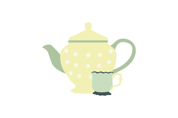 Vintage Tea Cup and Pot: Crafts & Cups Amp Design Asset Review