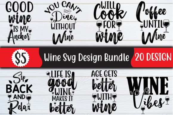 Wine SVG Design Bundle: Premium Bundles for Brand Builders